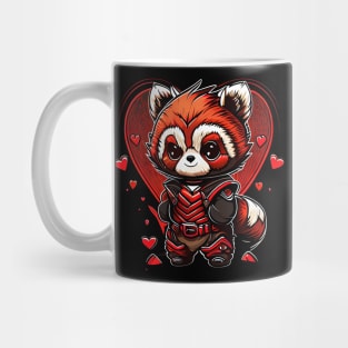 Valentine Red Panda Mug
